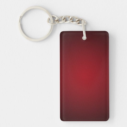 Trendy Red-Black Grainy Vignette Sleutelhanger (Voorkant)