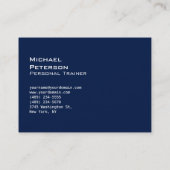Trendy Red Blue Fitness Sport Visitekaartje (Achterkant)