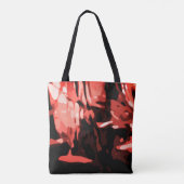 Trendy Red Camo Abstract Pattern Tote Bag (Achterkant)