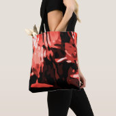 Trendy Red Camo Abstract Pattern Tote Bag (Dichtbij)