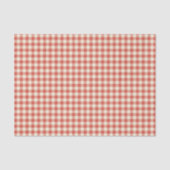 Trendy  Red Checkerboard Patroon Tissuepapier (Voorkant)
