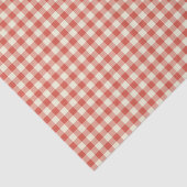 Trendy  Red Checkerboard Patroon Tissuepapier (Detail)