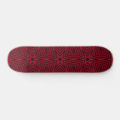 Trendy Red en Black Star Pattern Persoonlijk Skateboard (Horizontaal)