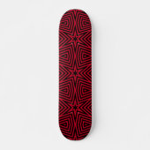 Trendy Red en Black Star Pattern Persoonlijk Skateboard (Voorkant)