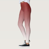Trendy Red en White Ombre Leggings (Links)