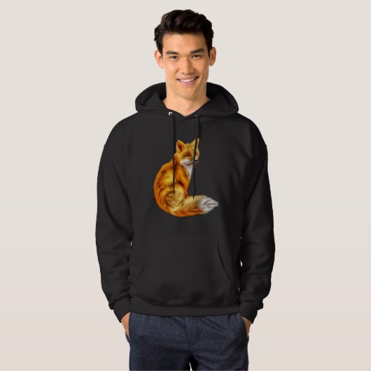 Trendy Red Fox Hoodie (Voorkant volledig)
