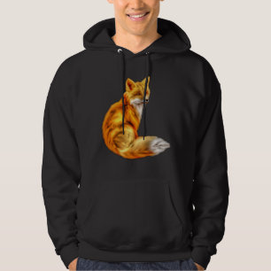 Trendy Red Fox Hoodie
