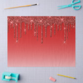 Trendy Red Glitter Drives Tissuepapier (Craft)