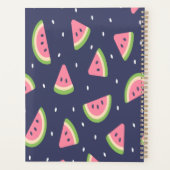 Trendy Red Green Pink Watermelon Pattern Planner (Achterkant)
