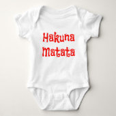 Trendy Red Hakuna Matata Romper (Voorkant)
