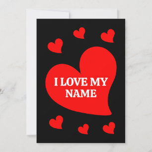 TRENDY RED HEART I HOU VAN MIJN ROMANTISCHE VALENT KAART