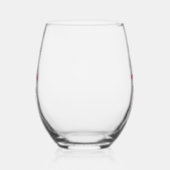 Trendy Red Post Zwangerschap Funny Quote Wijnglas Zonder Voet (Links)