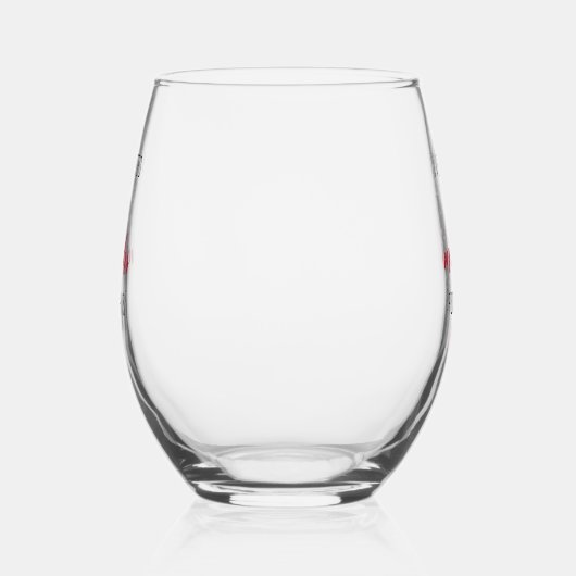 Trendy Red Post Zwangerschap Funny Quote Wijnglas Zonder Voet (Links)