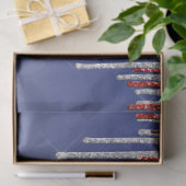Trendy Red White en Blue Glitter Drivers Tissuepapier (Geschenk)