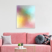 Trendy Red Yellow Blue Paars Modern Abstracte Art Canvas Afdruk (Insitu (Woonkamer))