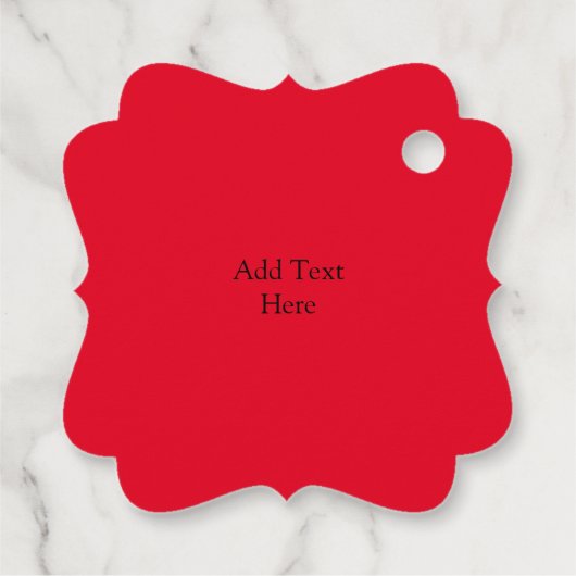 Trendy Red Yellow Dove Fire Bevestiging Custom Fa Bedankjes Labels (Achterkant)