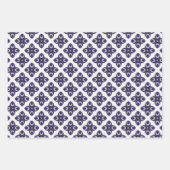 Trendy Regal blauw en Goud Luxe Inpakpapier Vel (Voorkant 2)