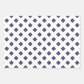 Trendy Regal blauw en Goud Luxe Inpakpapier Vel (Voorkant 3)