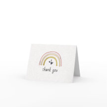 Trendy Regenboog Dankkaart