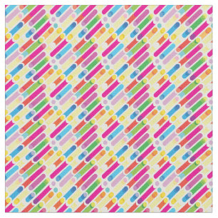 Trendy Regenboog Diagonale Lijnen Patroon Pop Art Stof