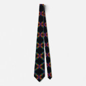 Trendy Regenboog Dubbele Helix DNA Das (Voorkant)