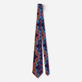 Trendy Regenboog Dubbele Helix DNA Das (Voorkant)
