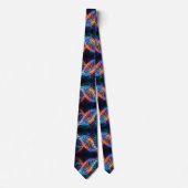 Trendy Regenboog Dubbele Helix DNA Das (Voorkant)