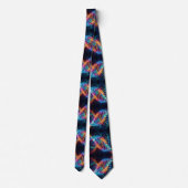 Trendy Regenboog Dubbele Helix DNA Das (Achterkant)