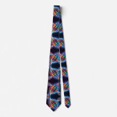 Trendy Regenboog Dubbele Helix DNA Das (Voorkant)