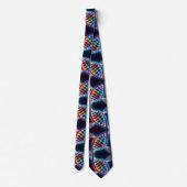 Trendy Regenboog Dubbele Helix DNA Das (Achterkant)