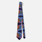Trendy Regenboog Dubbele Helix DNA Das (Voorkant)