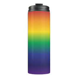 Trendy Regenboog Gradiënt Strepen Thermosbeker