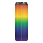 Trendy Regenboog Gradiënt Strepen Thermosbeker (Achterkant)