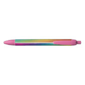 Trendy Regenboog Kleuren Kleurrijke Sjabloon Moder Blauwe Inkt Pen (Achterkant)