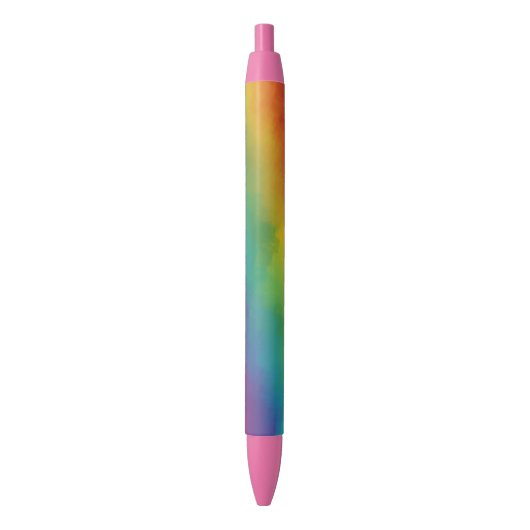 Trendy Regenboog Kleuren Kleurrijke Template Moder Blauwe Inkt Pen (Voorkant Verticaal)