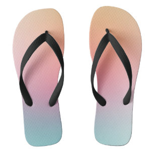 Trendy Regenboog Kleuren Roze Rood Oranje Geel Bla Teenslippers
