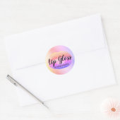 Trendy Regenboog Lipgloss Sticker voor Bedrijven (Envelop)