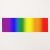 Trendy regenbooggradiënt scriptnaam yogamat (Achterkant (horizontaal))