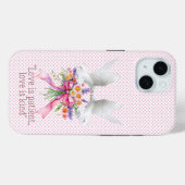 Trendy Religieus Roze Stip Bloem Boog Witte Duiven Case-Mate iPhone Case (Achterkant (horizontaal))
