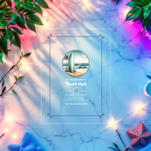 Trendy Retro Beach Club Verjaardagsfeest