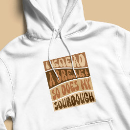 Trendy Retro Beige Zuurdesem Brood Baker Grappig Hoodie