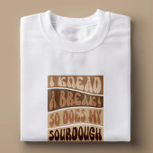 Trendy Retro Beige Zuurdesem Brood Baker Grappig T-shirt