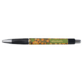 Trendy Retro Bloemen Patroon Aangepaste naam blok Pen (Voorkant)