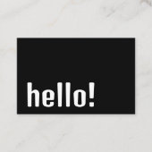 Trendy Retro Boho – Modern zwart-wit Visitekaartje (Voorkant)