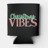 Trendy Retro Christmas Vibes snoepriet Blikjeskoeler (Voorkant)