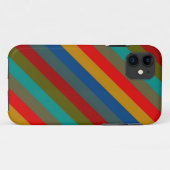 Trendy Retro Color Stripe Patroon Case-Mate iPhone Case (Achterkant (horizontaal))