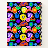 Trendy Retro Design Notitieboek (Achterkant)
