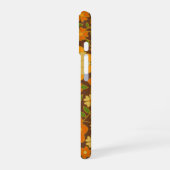 Trendy Retro Floral Pattern met name block iPhone 16 Hoesje (Linkerkant)