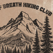 Trendy Retro Funny Hiking Poster