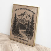 Trendy Retro Funny Hiking Poster